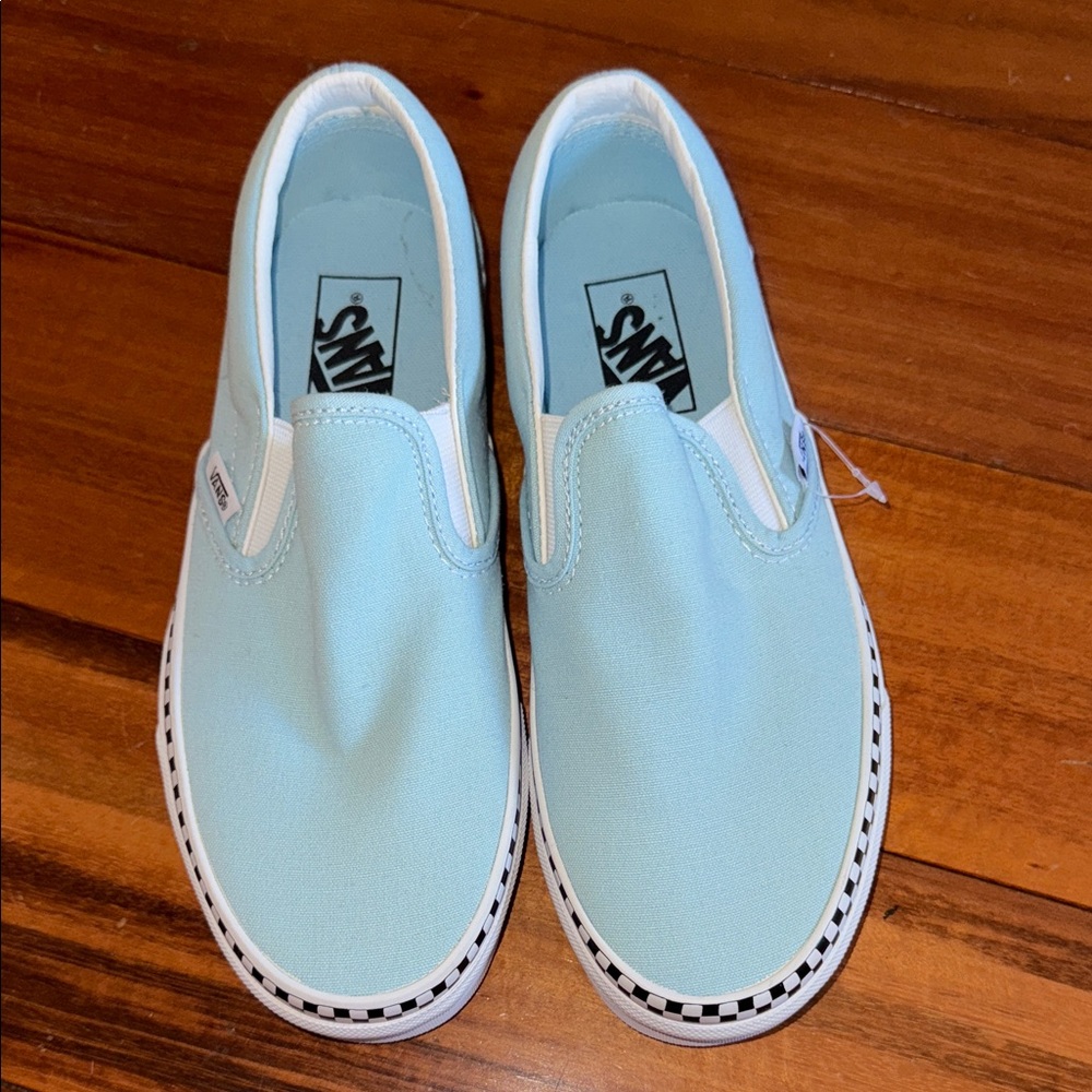 Vans Kids Slip-On Sneakers - Sky Blue